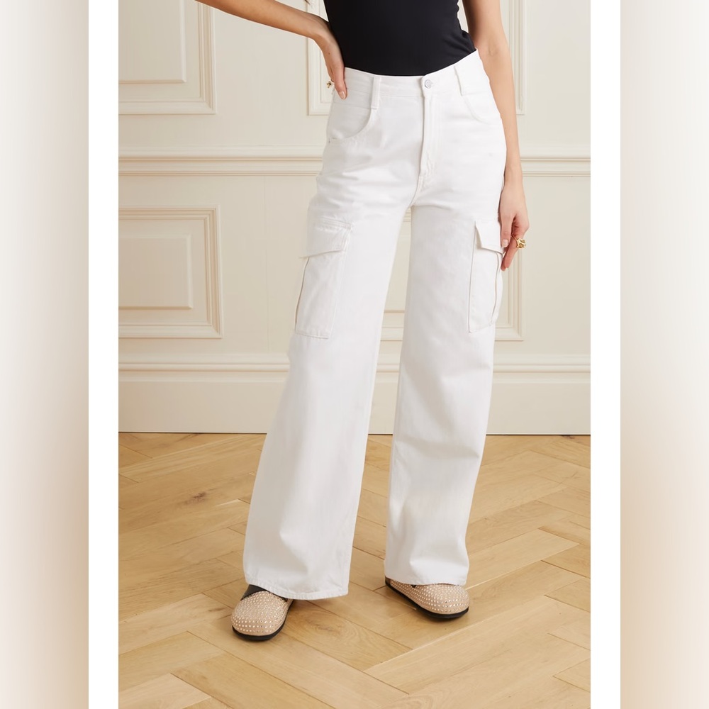 AGOLDE Minka Cargo Jeans in Milkshake